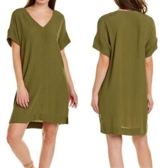 Madewell Olive Novel Shift Dress size Small - Picture 1 of 4